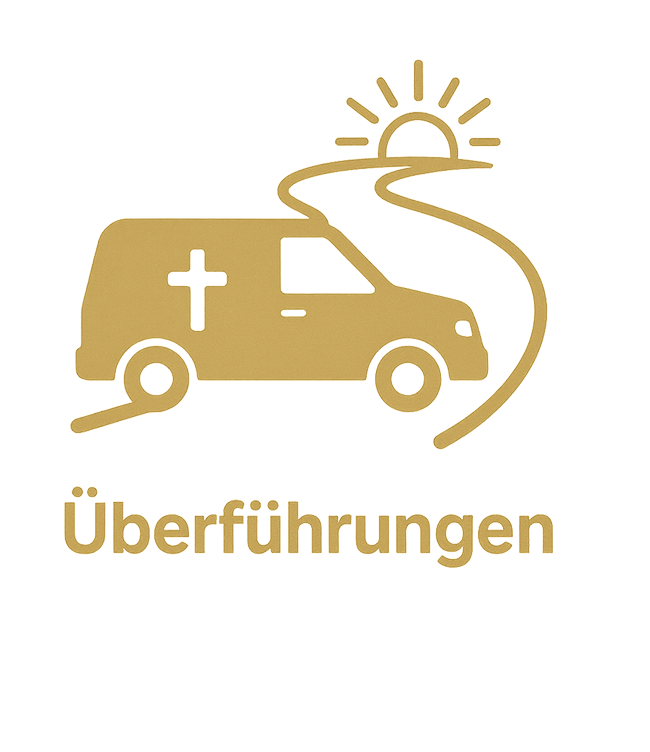 Illustration eines Bestattungsfahrzeugs für Überführungen in Mainfranken und darüber hinaus