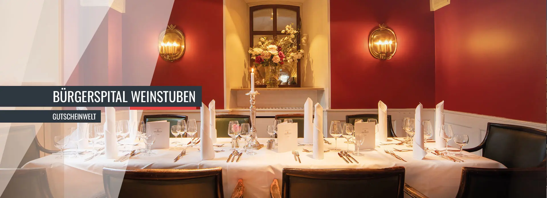 Bild Tisch Feierlichkeit Bürgerspitsal Weinstuben