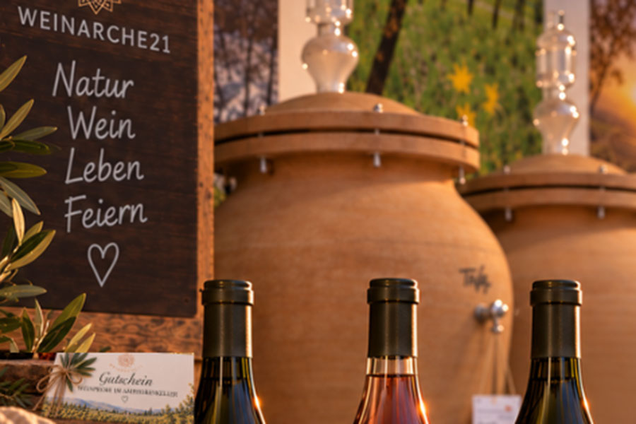 Bio-Weinprobe im Amphorenkeller für Zwei