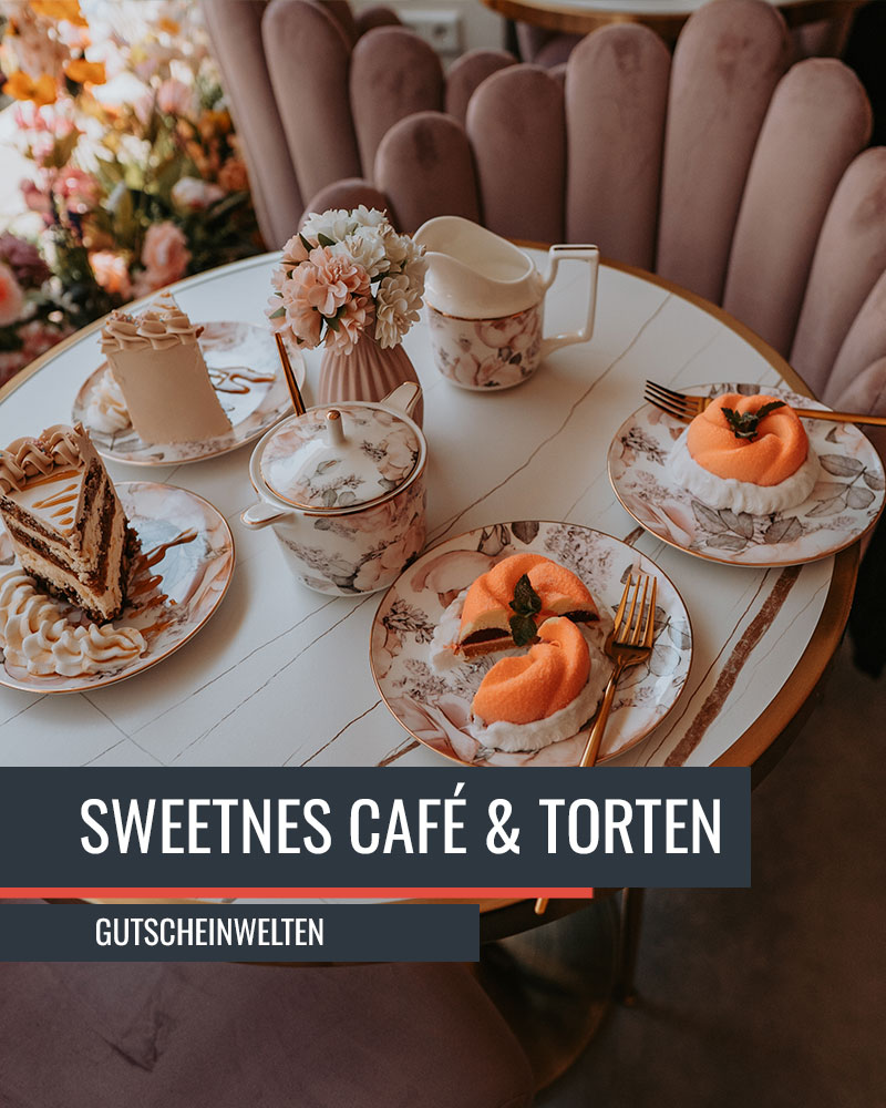 Frühstücksgutschein Sweetnes Café Würzburg – Kaffee, Croissant & Kuchen